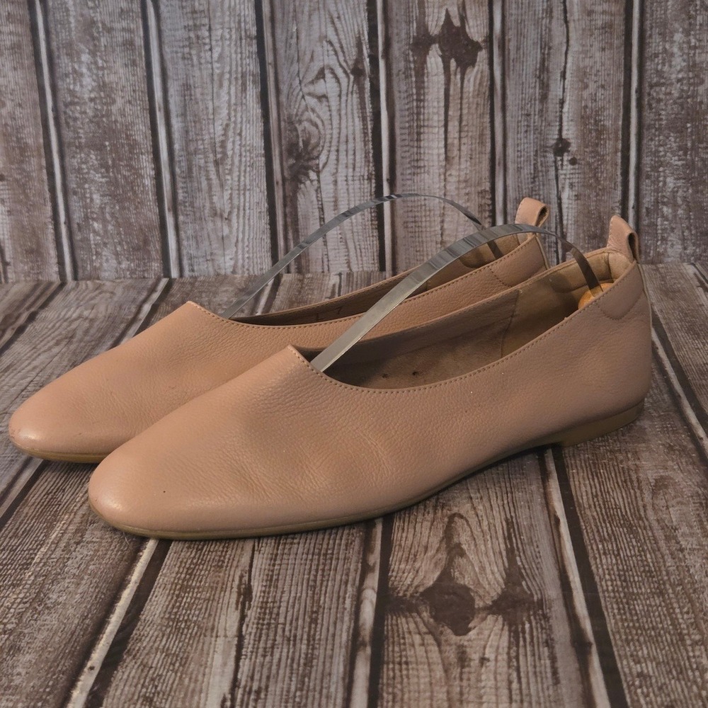Sz 7 Womens Everlane The Day Glove Tan Leather Comfort Ballet Flats Shoes Good - Picture 2 of 11